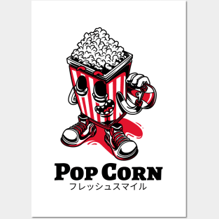 Pop Corn Skateboard Kid Posters and Art
